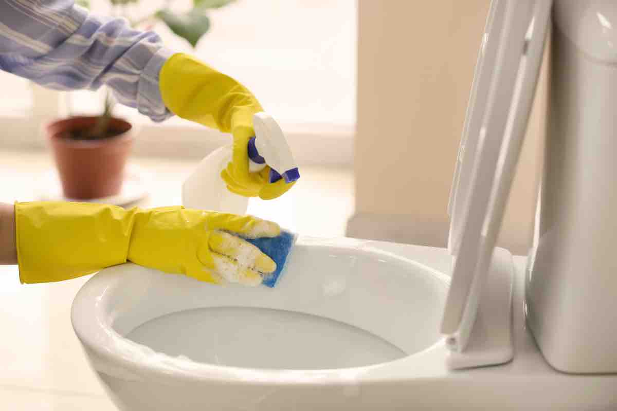 Pulire il bagno